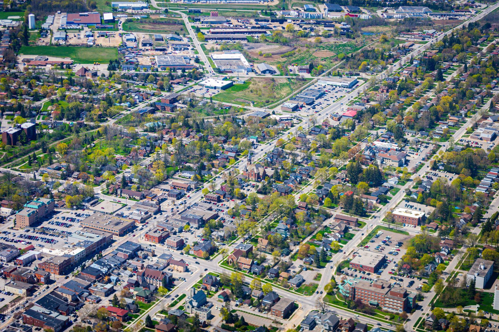 aerial view of Orangeville
