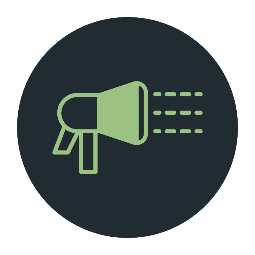 An icon of the handle on a hose spraying out