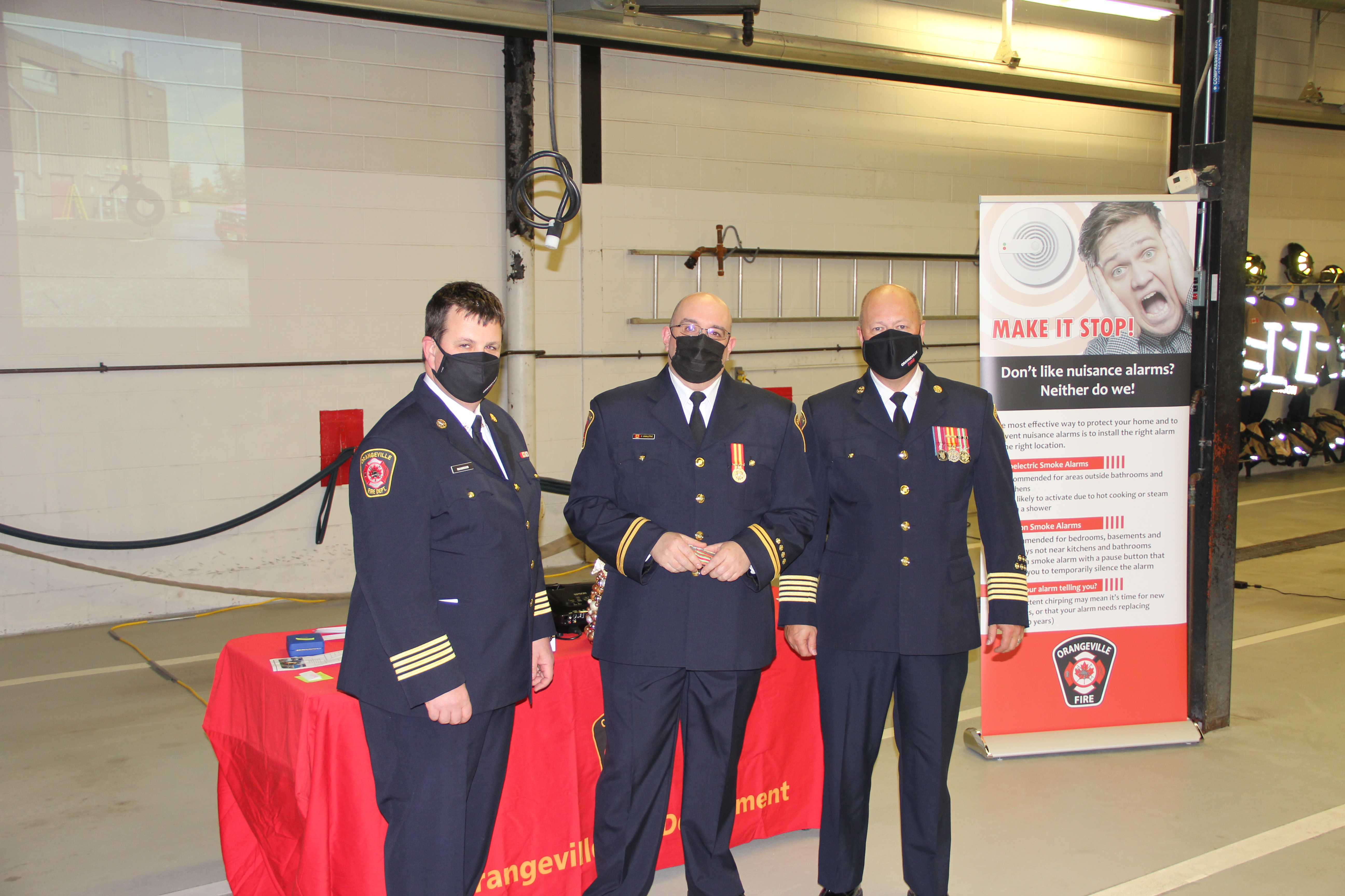 Photo of Acting Chief Fire Prevention Officer Dwight VanAlstine – Provincial Fire Services Long Service Medal for 25 years of service