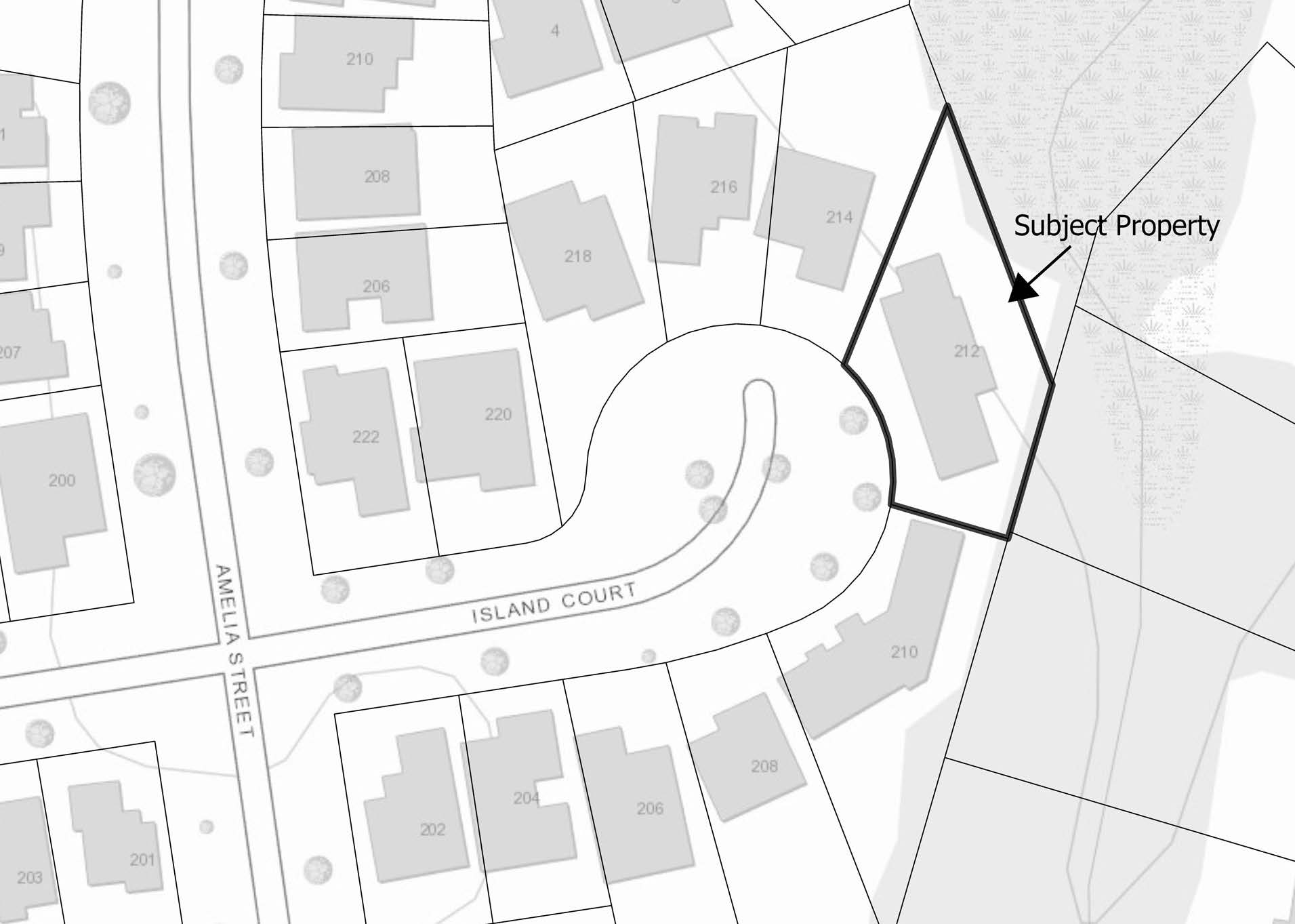 A map of the property application