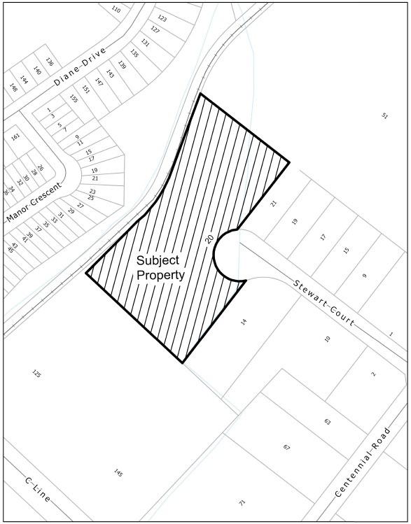 A map of the application area