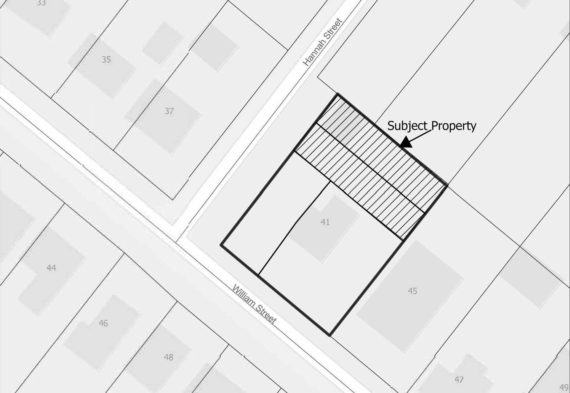 A map of the property application