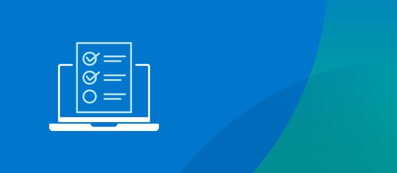 Community Survey A web banner with icon of laptop and checklist