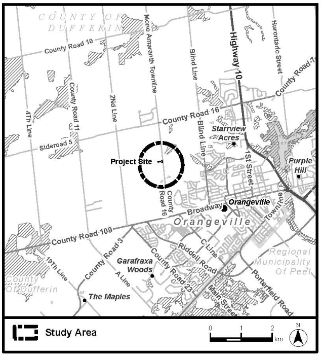 map of study area