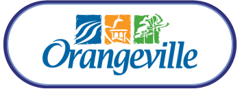 Town of Orangeville A button with the Town of Orangeville Logo