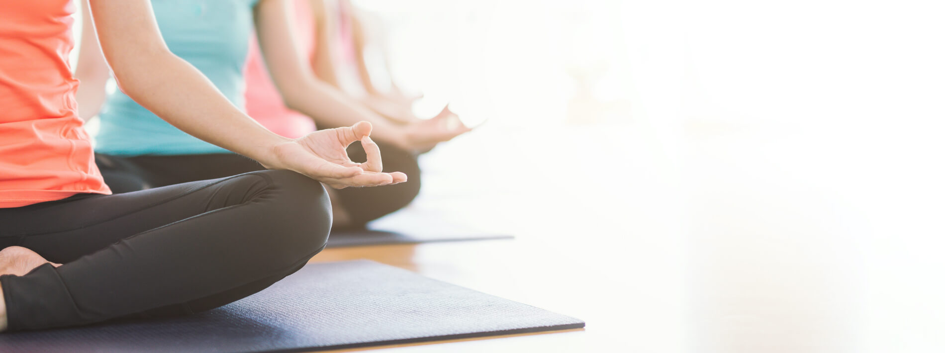 women doing yoga poses