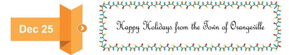 Happy Holidays from the Town of Orangeville
